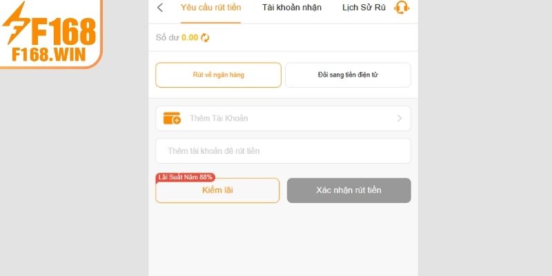 Lựa chọn rút tiền F168 phù hợp