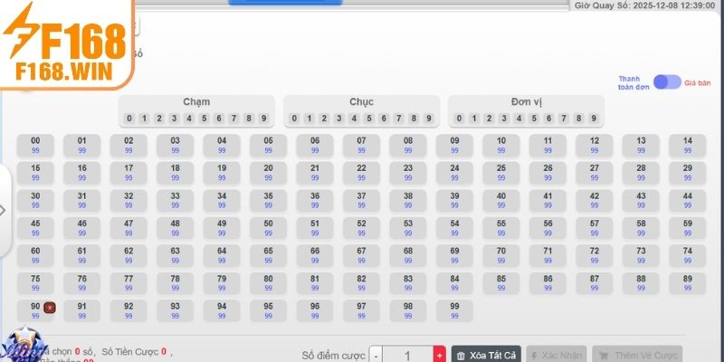 Hệ thống Xổ Số F168 bảo mật tuyệt đối